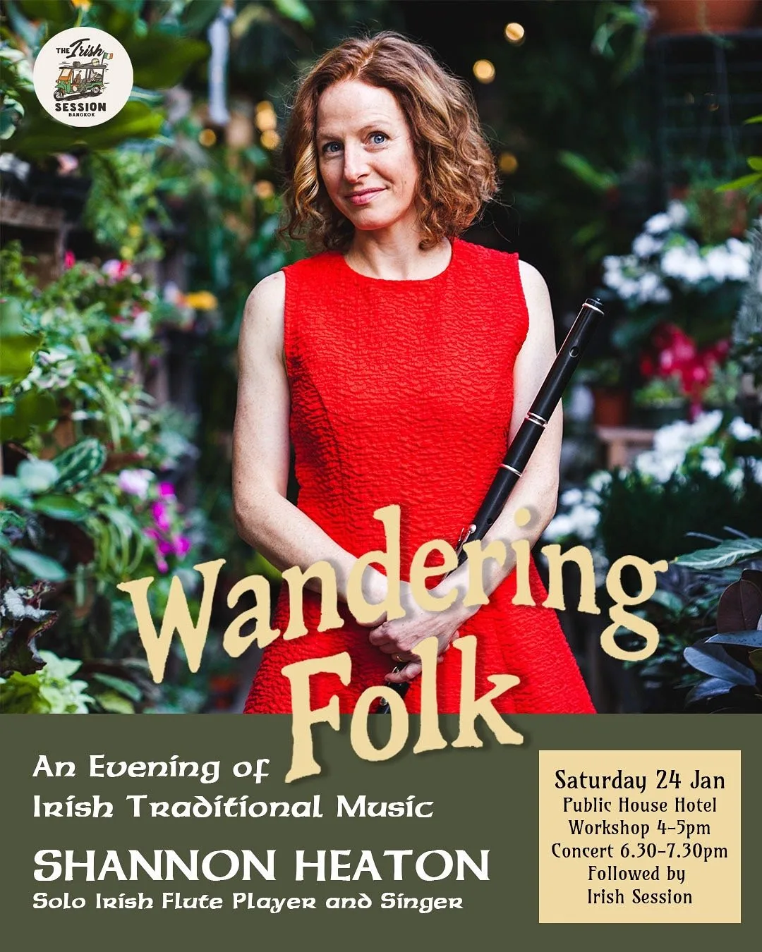 Shannon Heaton performing in Bangkok