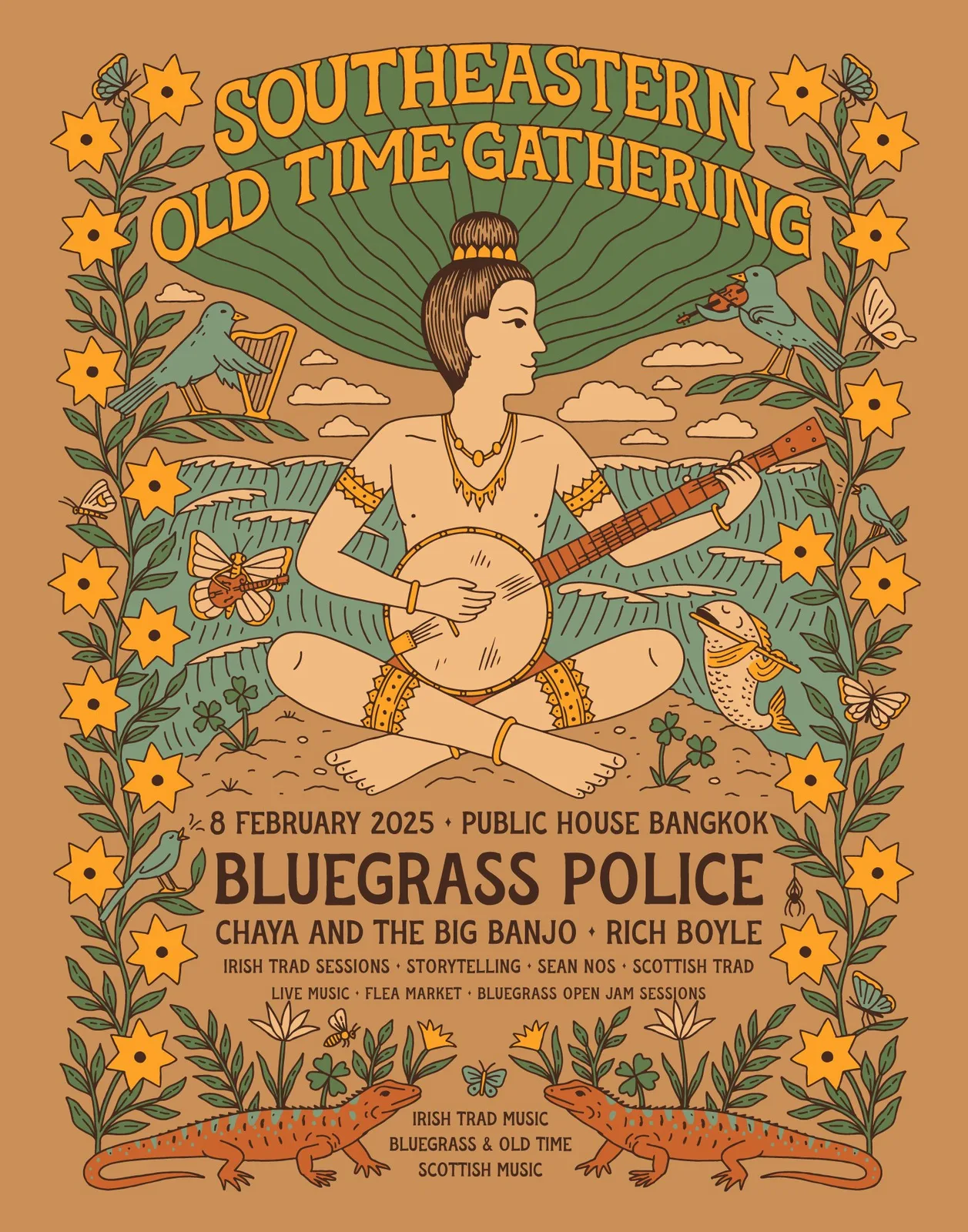 Southeastern Old Time Gathering poster — February 8, 2025